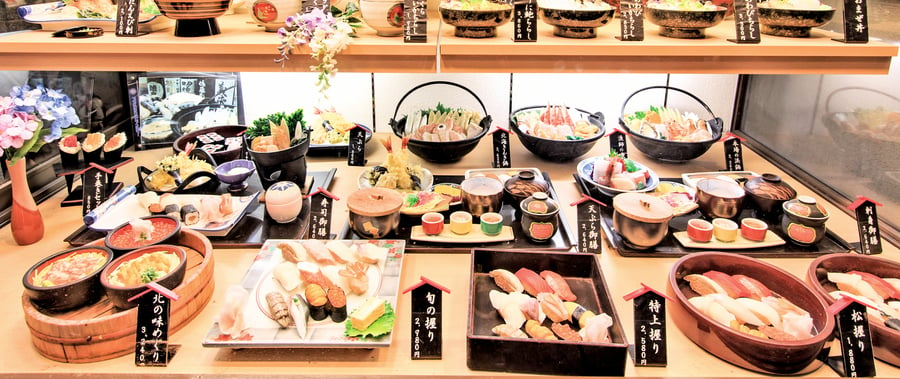 日本仿真食品樣本源自藝術家巧手