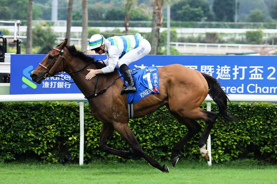 名駒「遨遊氣泡」勝出遮打盃　成為香港第二匹「三冠王」