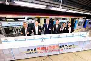 港鐵完成東鐵綫自動月台閘門安裝工程