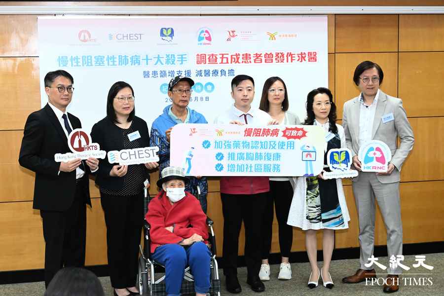 調查指五成慢性阻塞性肺病患者曾發作求醫 籲增支援減醫療負擔
