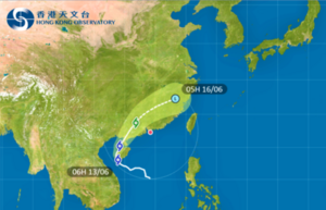 今日大部份時間維持一號戒備維持 有幾陣狂風驟雨及雷暴