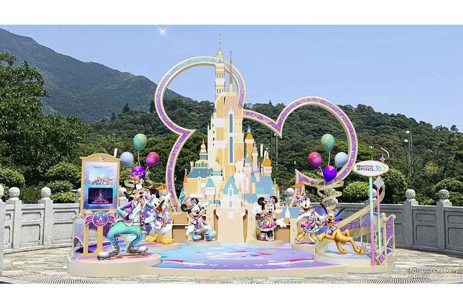 好去處｜香港迪士尼樂園20周年 昂坪市集設5.5米高主題裝置