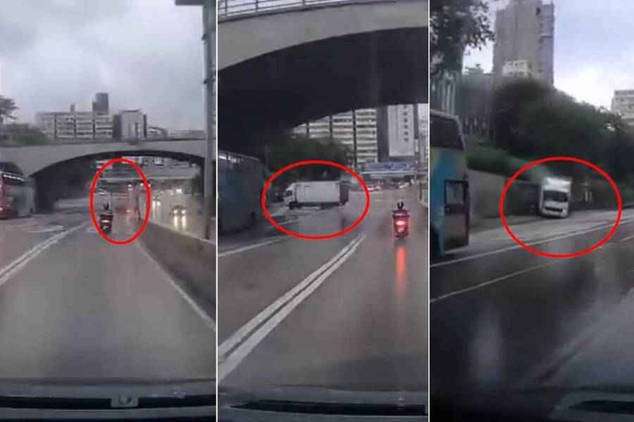 紅磡貨車疑失控剷上行人路 釀一死一傷