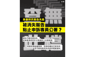 本研社指85份城市規劃報告「被消失」