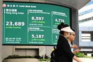 恒指轉升158點、新世界漲2.6% 花樣年境外債務重組協議延期