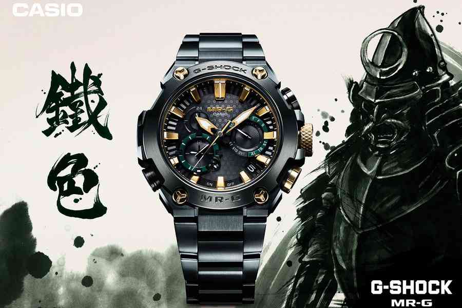 CASIO G-SHOCK MR-G系列新作「鐵色」 黑鐵色調結合日本傳統圖紋