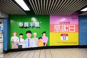 港鐵「感謝日」7月13日乘車半價