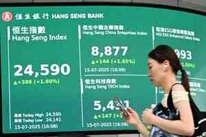 恒指升386點 碧桂園今季保交付、天機擬收購AI+區塊鏈企