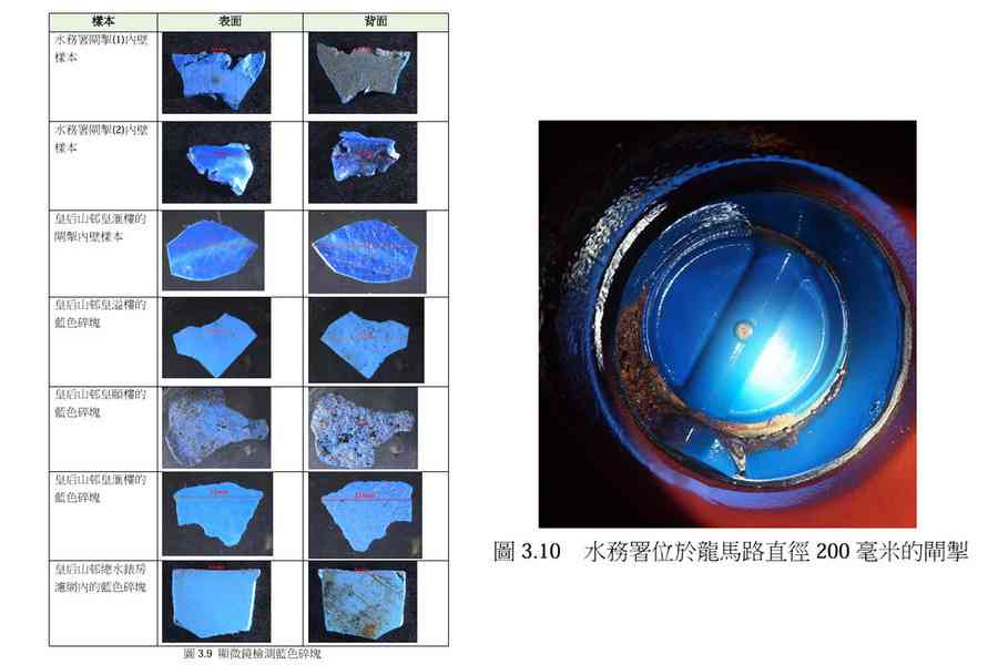 皇后山邨食水藍色雜質 水務署指屬喉管閘掣內壁保護塗層樹脂