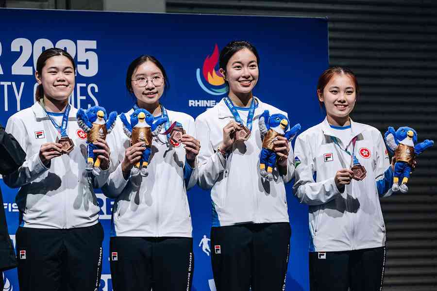世大運｜薛雅齊佩劍 女乒團體助港隊再添兩銅