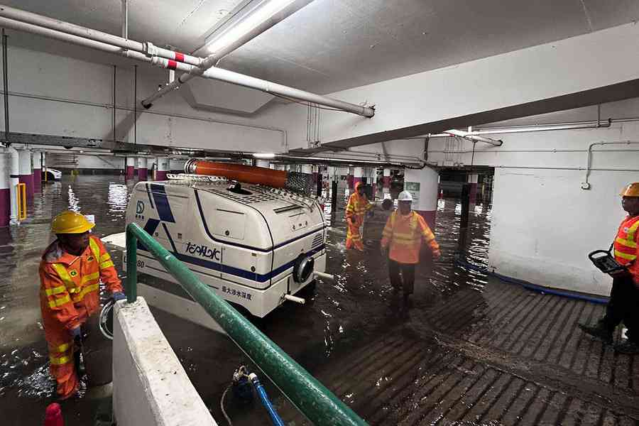渠務署：試驗AI協助評估水浸範圍 引入多兩部「龍吸水」