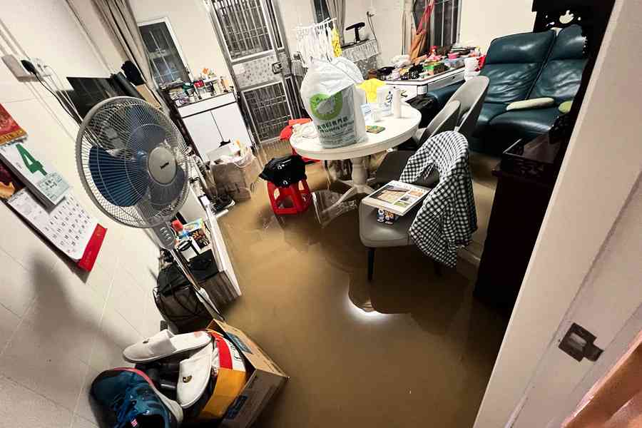 西貢官坑村水浸入屋 村民疑與西沙路工程有關