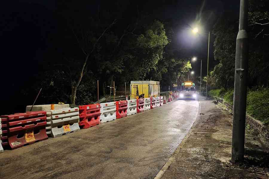 路政署：大埔新娘潭路封閉路段北行行車線已重開