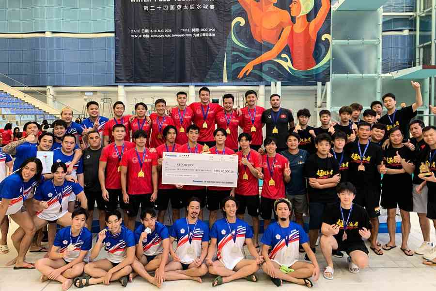 助港隊奪亞太區水球賽男子冠軍 程梓舜將赴西班牙受訓