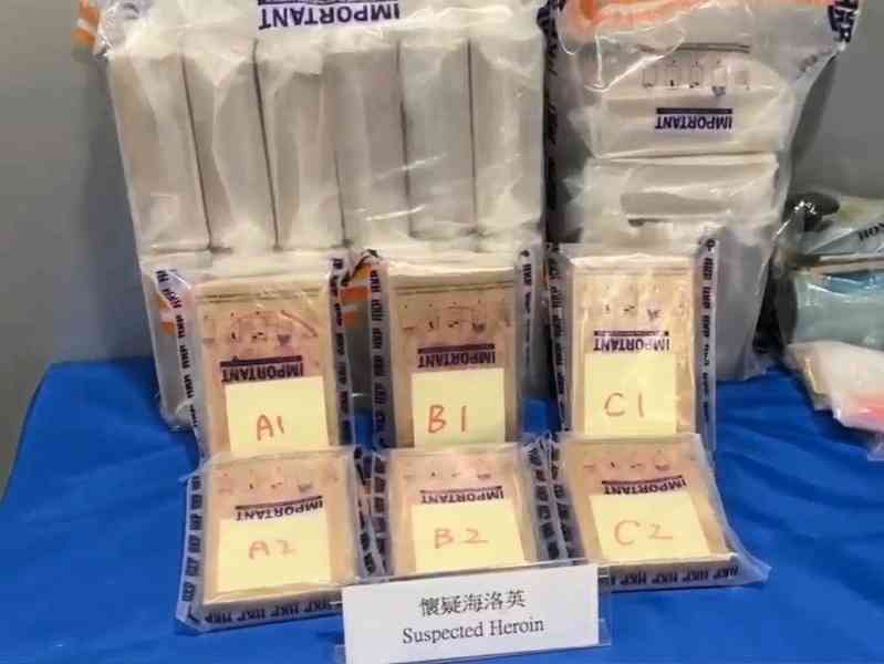 警破火炭毒倉 拘兩男檢800萬元海洛英