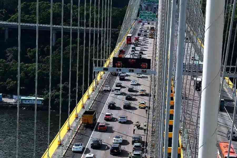 汀九橋南行智慧公路減九成偵察時間