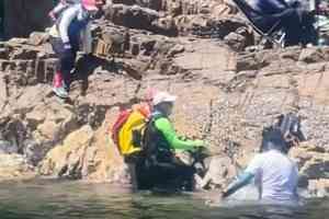 遊人火石洲生火捉海星 被批「佢哋當自己屋企」