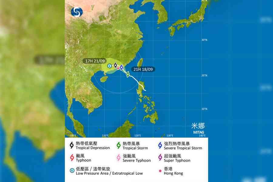 天文台：明早9時至11時之間改發三號強風信號（更新）