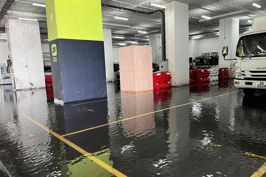樺加沙｜仁孚柴灣品牌中心有海水進入