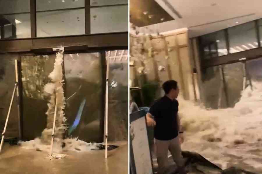 樺加沙｜富麗敦海洋公園酒店大門被海水沖破 酒店指無人受傷（更新）