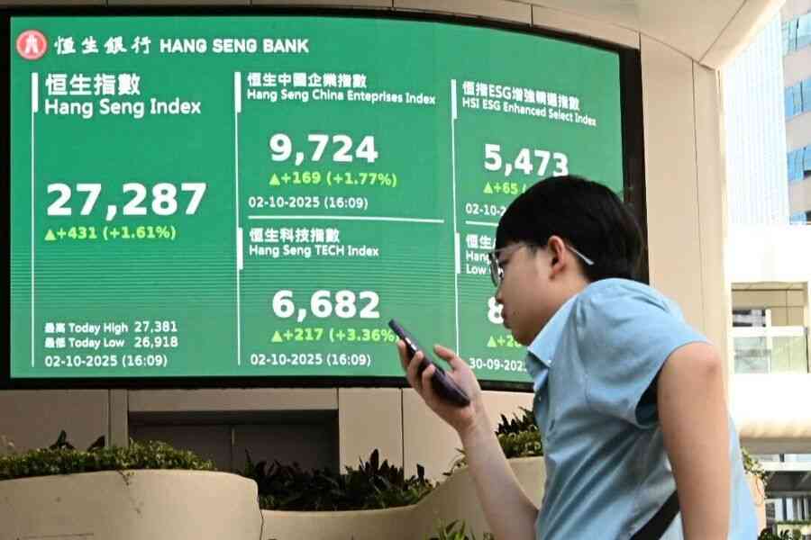 恒指抽升431點 比亞迪銷量下跌、歌禮製藥回購