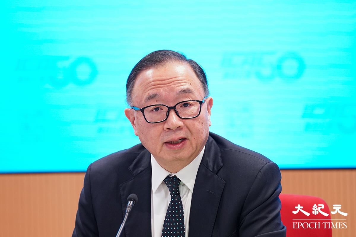 68歲的商界(第二)立法會議員廖長江今(14日)宣布不參選下屆立法會。資料圖片。(余鋼/大紀元)