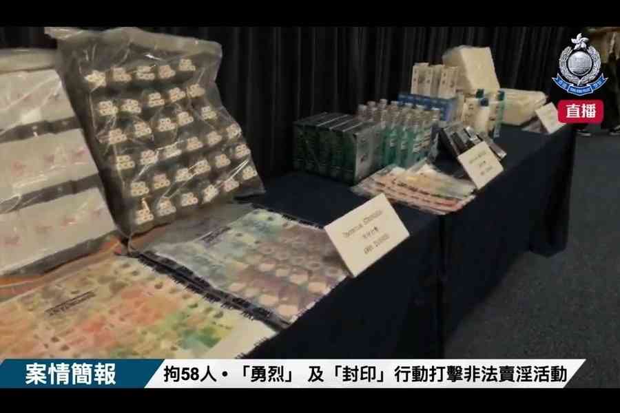 尖沙咀掃黃拘58人 18歲女主腦涉操控賣淫