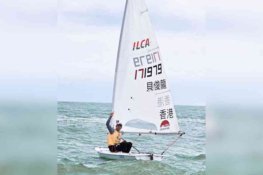 貝俊龍出戰帆船愛爾卡7級 奪港隊全運會首面金牌
