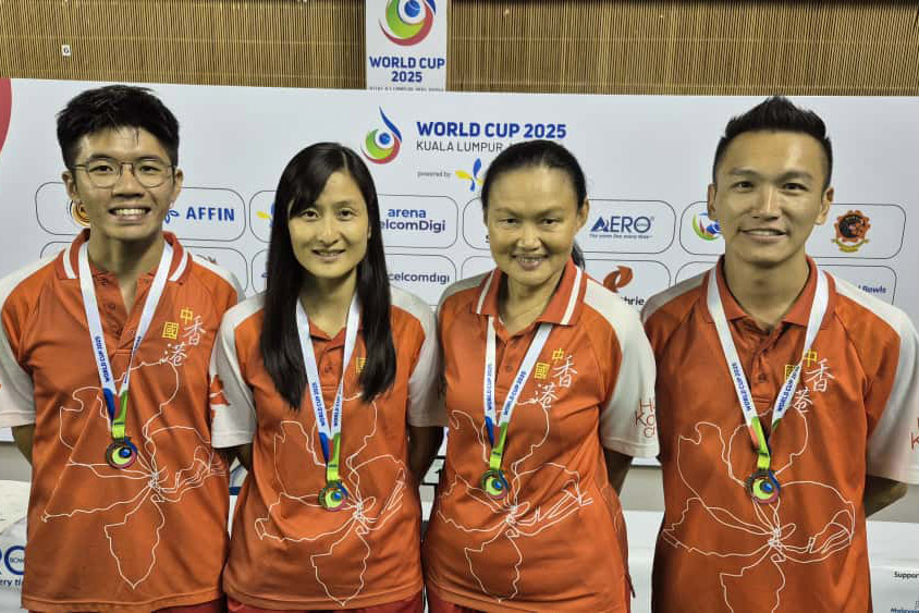 港隊奪草地滾球世界盃女子雙人賽金牌