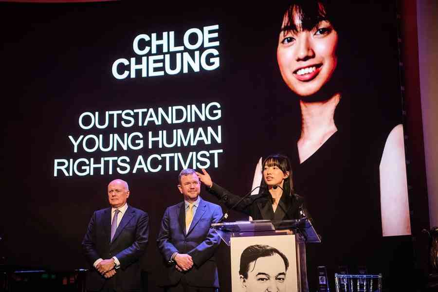 張晞晴獲頒馬格尼茨基人權獎 強調「香港民主運動不是暴亂」