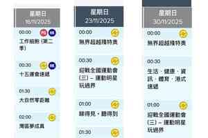 港台抽起《工作細胞》 稱配合全運會節目調動