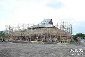 錦田鄉搭建大型竹醮棚 展現傳統文化