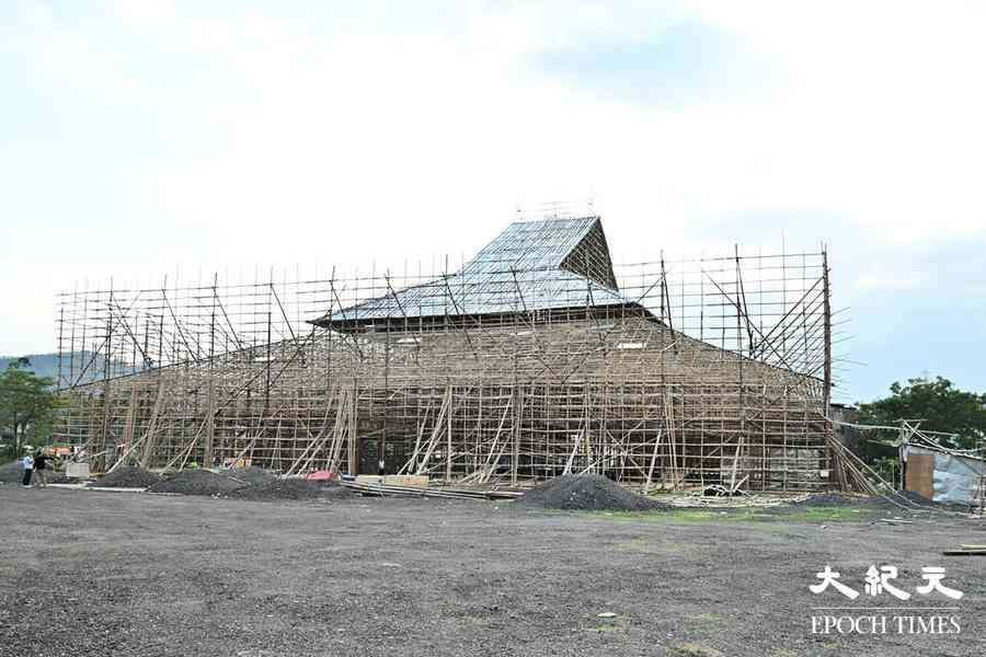 錦田鄉搭建大型竹醮棚 展現傳統文化