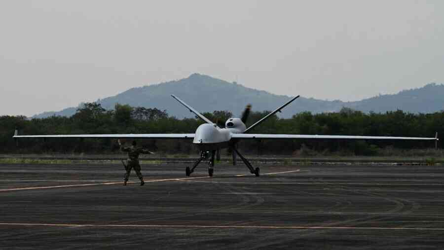 駐韓美軍MQ-9「死神」無人機 墜毀韓西部海域