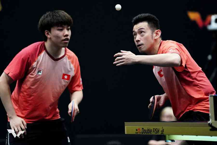 港乒男雙「黃陳配」登世一