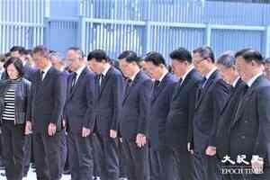 宏福苑5級火｜民政設18區弔唁處 李家超率官員默哀