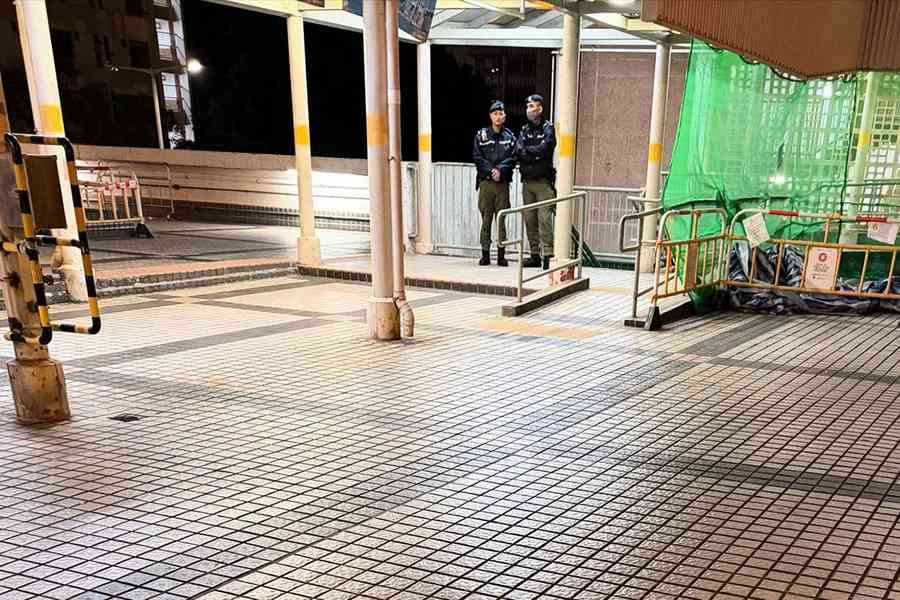 宏福苑5級火｜廣福物資站被警方要求清場 國安處李桂華昨巡視