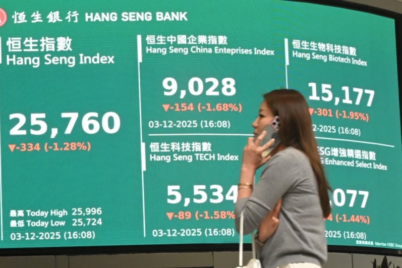 恒指挫334點 傳投資者反對萬科償付計劃、摩通睇好滙控