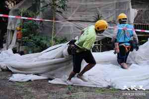 屋宇署:175幢樓宇已移除棚網 3宗延期獲批