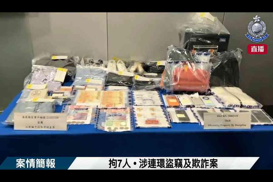 全港多區信用卡被盜用簽賬 涉款逾400萬元 7男被捕