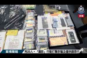 涉騙逾200萬元警拘20人 19歲疑犯涉扮大陸執法人員