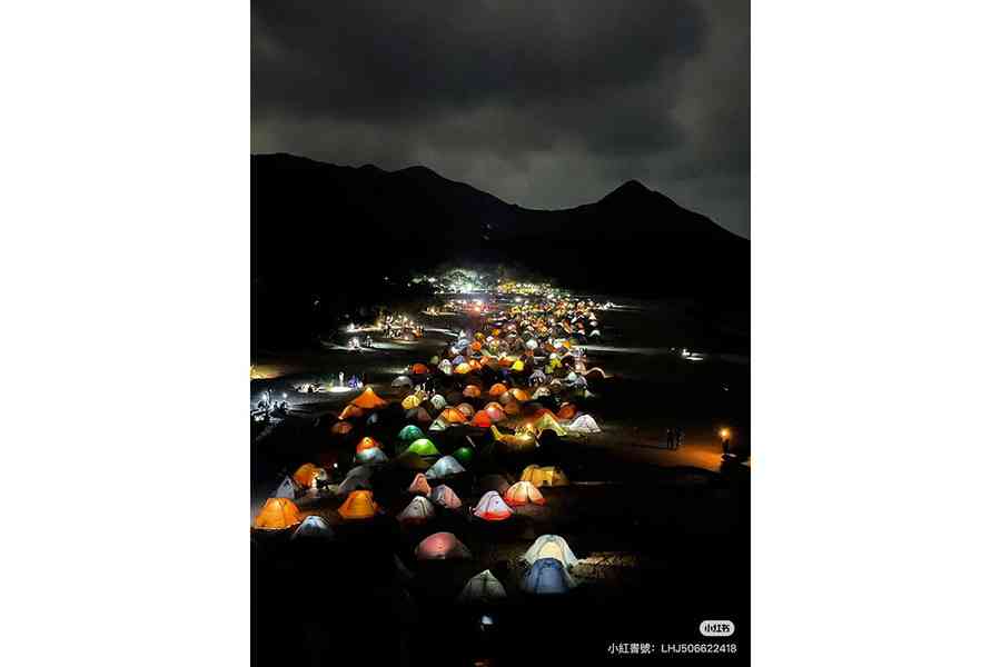 除夕夜陸客湧至郊野營地 網民：遍地垃圾環境惡劣