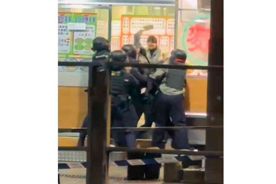 雙程證女上水菜刀狂劈警員 涉襲警等被捕