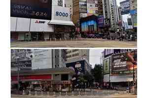 銅鑼灣SOGO外裝護柱 區議員關注會否影響人流暢通