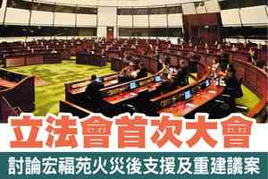 【A1頭條】立法會首次大會 討論宏福苑火災後支援及重建議案