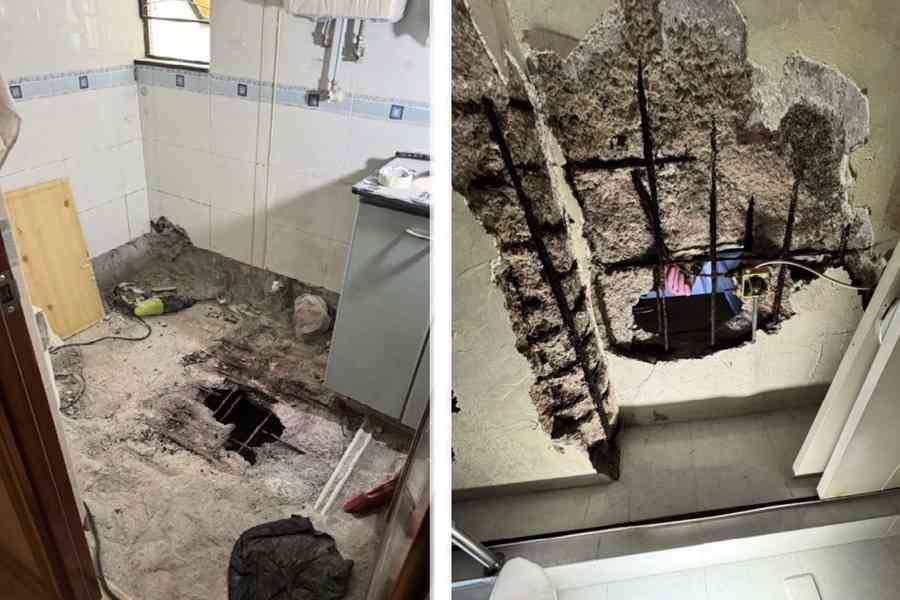 裝修鑿穿地台 屋宇署：要求即停工