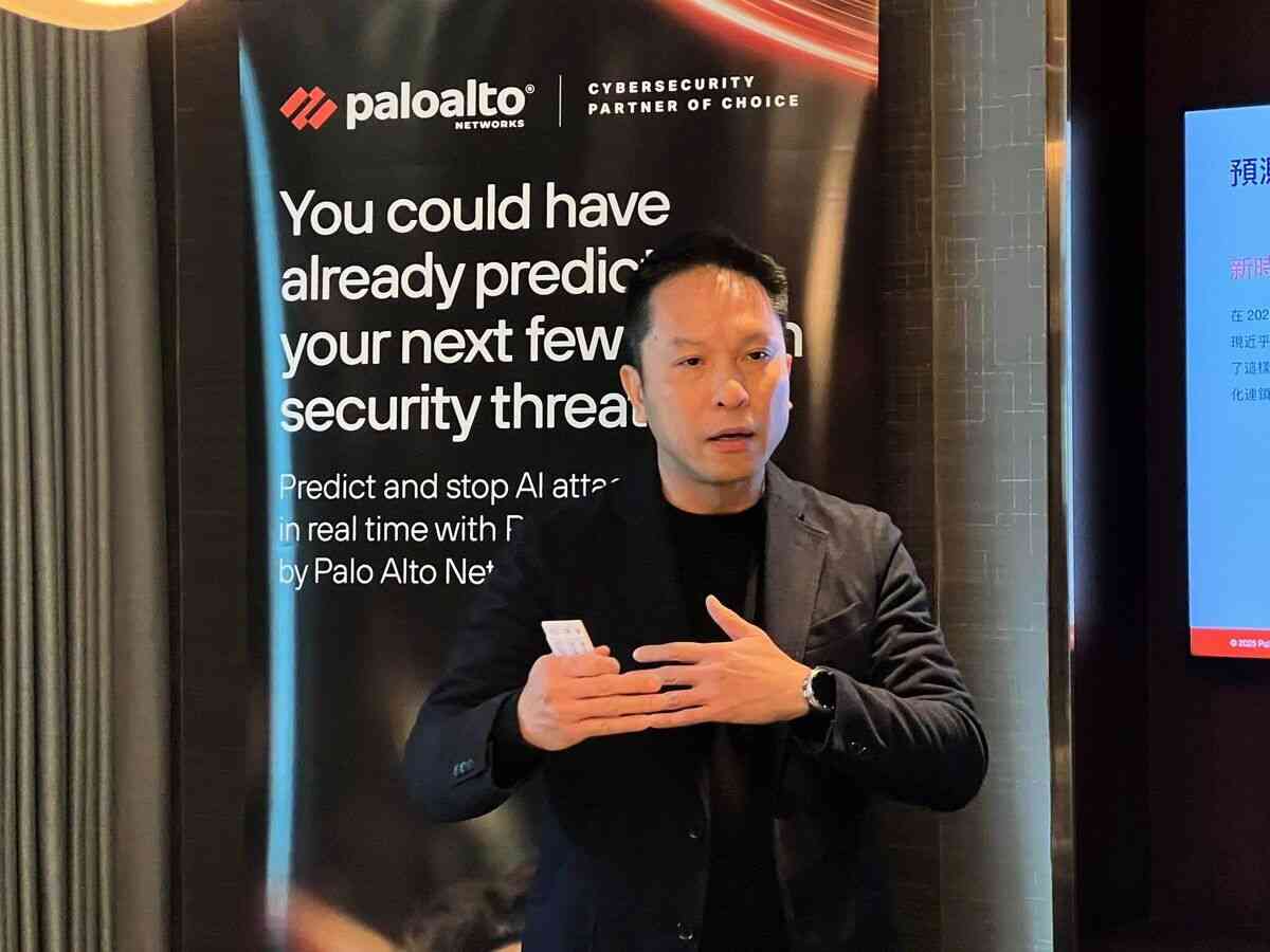 Palo Alto Networks香港及大灣區董事總經理馮志剛。（Palo Alto Networks提供）