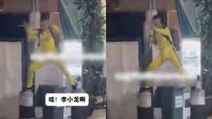 中國男新加坡街頭舞雙截棍 被判刑6個月（影片）