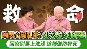 心肌梗塞一穴位快速自救 一飲品清血管