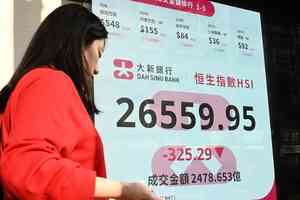 恒指終止三連升收市跌325點 全周累挫827點